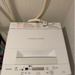 TOSHIBA 2019 洗濯機の画像