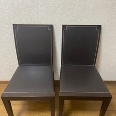 （無料）ダイニングチェア２脚セットの画像