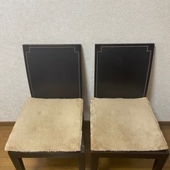 （無料）ダイニングチェア２脚セットの画像