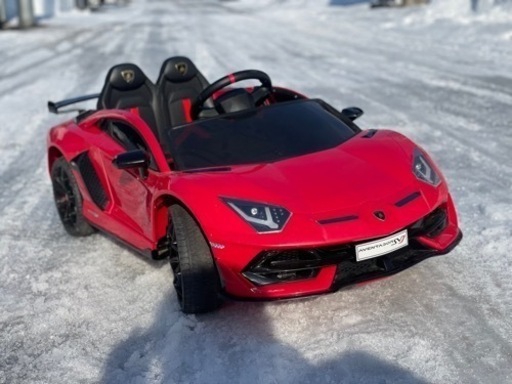 電動ランボルギーニ実働車　リモコン付き　LEDライト　ラジオ