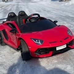 電動ランボルギーニ実働車　リモコン付き　LEDライト　ラジオ