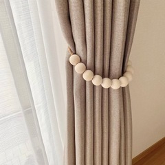 ウッドビーズ カーテンホルダーの画像