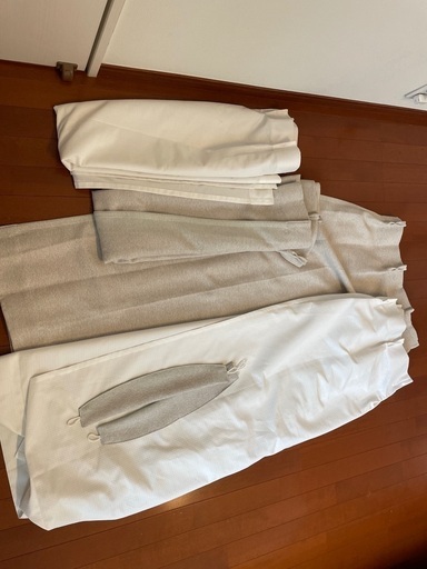 遮光防炎カーテンと断熱レースカーテンセット100cm×138cm