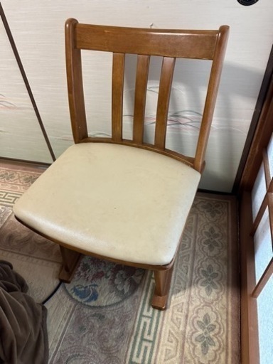 ４人掛け用テーブル型コタツ！回転座椅子4脚付き