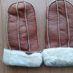 ムートン革の手袋　メンズ②の画像