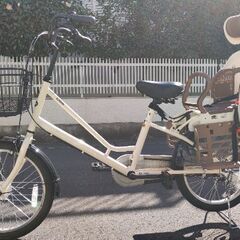 子供乗せ自転車】Cream Cargo 3段変速仕様 チャイルドシート付き