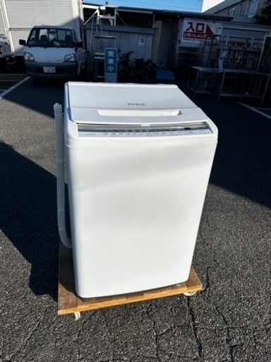 美品　2021 8kg 洗濯機　日立　ビートウォッシュ　BW-V80F