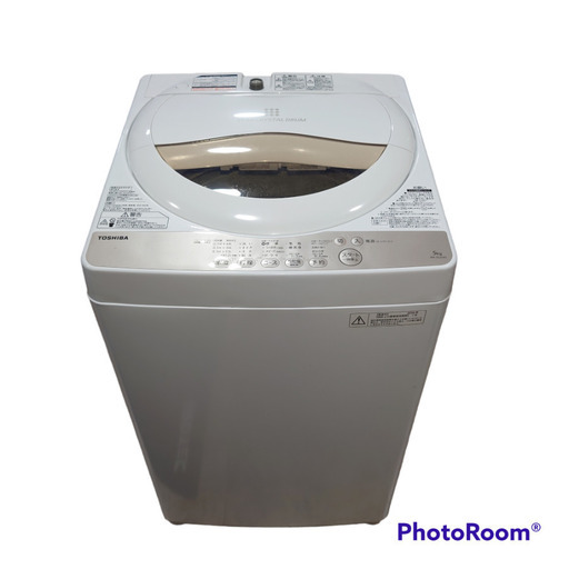 【美品】 東芝 電気洗濯機　AW-5G3　2016年製