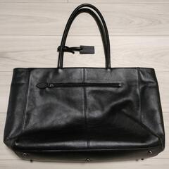 美品！牛本革　黒　トートバッグ　ビジネスバッグの画像