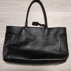 美品！牛本革　黒　トートバッグ　ビジネスバッグ