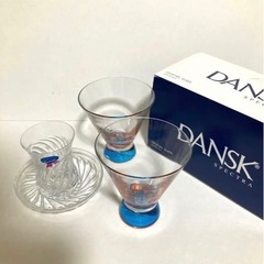 新品 DANSK カクテルグラス コップ 2個 トルコの茶器