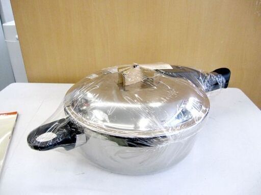 未使用 保管品 アサヒ軽金属 ゼロ活力なべ 3.0L IH対応 片手圧力鍋 取扱説明書（料理本）付き 札幌 北20条店