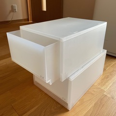 MUJIポリプロピレンケース・引き出し式  2個セット