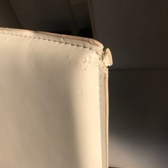 取引中　ネオホワイト　ダイニングチェア　3脚セット　傷ありのため値下げしました。の画像