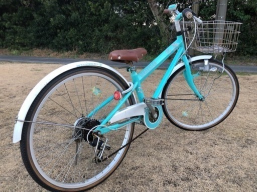 整備済◆24インチ　子ども自転車　小柄な大人もOK 6段ギア