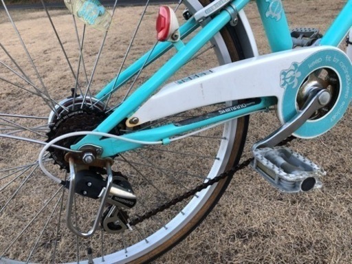 整備済◆24インチ　子ども自転車　小柄な大人もOK 6段ギア