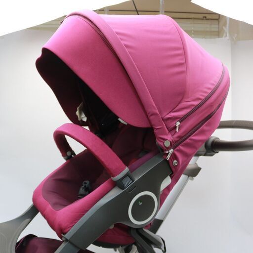 465)STOKKE Xplory ストッケ ベビーカー エクスプローリー 収納バッグ レインカバー ドリンクホルダー付き