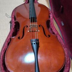 チェロ　弓、ハードケース付き