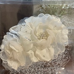 【結婚式】ヘッドドレス ベール 花 フラワー コサージュ パーテ...