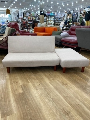 【トレファク高槻店】取りに来れる方限定！オットマン付きソファーベッドです！！