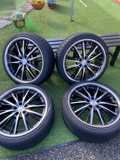 中古 ANHELO KLEITOS アネーロ クレイトス ホイール 20×8.5J +35 PCD 114.3 タイヤ 245/35R