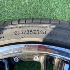 中古 ANHELO KLEITOS アネーロ クレイトス ホイール 20×8.5J +35 PCD 114.3 タイヤ 245/35R20 4本 セットの画像