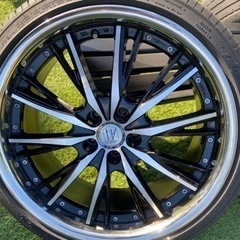 中古 ANHELO KLEITOS アネーロ クレイトス ホイール 20×8.5J +35 PCD 114.3 タイヤ 245/35R20 4本 セットの画像