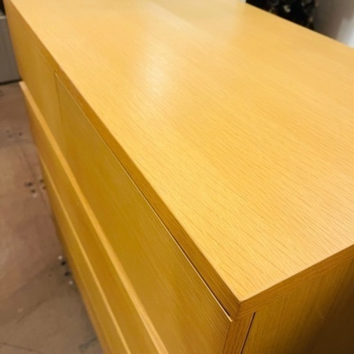 【売約済み】　無印良品　無印　MUJI 収納家具　4段チェスト　ワイドチェスト　ワイド　チェスト　タンス　キャビネット　棚　木製　シェ