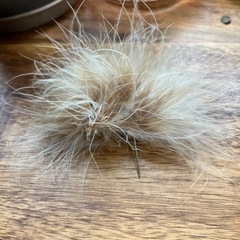 【美品】ハット フェイクファー  シャギー 白 帽子 パーティー【未使用】の画像