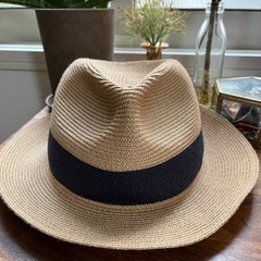 【美品】麦わら ストローハット グローバルワーク GLOBAL ...
