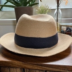 【美品】麦わら ストローハット グローバルワーク GLOBAL WORKの画像