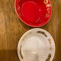 レア紅白金2皿セット、2019 天下一品 祭り、非売品、まめどん...