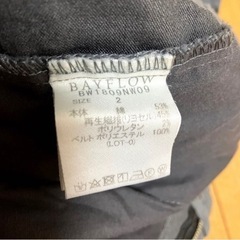 9/4まで BAYFLOW ワイドパンツ 刺繍 ベルトの画像