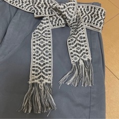 9/4まで BAYFLOW ワイドパンツ 刺繍 ベルトの画像