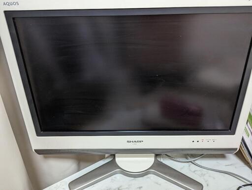 AQUOS26インチテレビ ホワイト