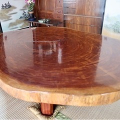 ⚠️最終処分】 一枚板 座卓 テーブル ローテーブル 無垢板 輪切り ※全国