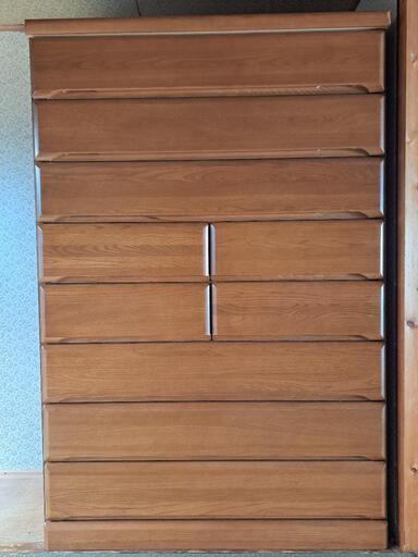 ■チェスト ハイチェスト 衣装 衣類 タンス 8段 【引取り希望】