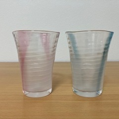 【値下げ】ペアグラス　ガラス　おそらく未使用