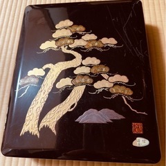 金蒔絵文箱　東橋　松