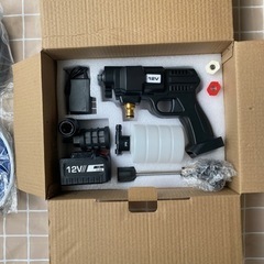 高圧洗浄機　洗車　軽量　バッテリー付き　バケツ付きの画像