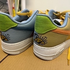 新品未使用 27.0cm NIKE AIR FORCE ONE DQ4531 エアフォースワン ボルト イエロー ライムグリーン ジョーダン ダンク エアマックス AIR MAXの画像