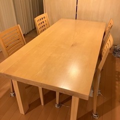 ダイニングテーブルセット　無料で差し上げます！