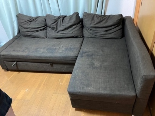 IKEA FRIHETEN フリーヘーテン コーナーソファベッド 収納付き