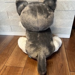 オオカミのぬいぐるみの画像