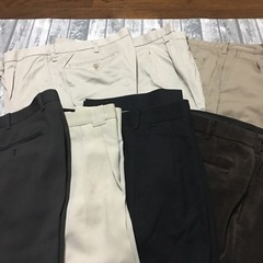 スラックス チノパン 夏物冬物7枚セットの画像