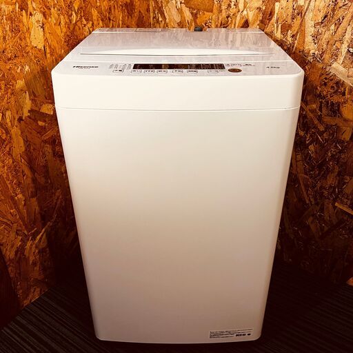  11666 Hisense 一人暮らし洗濯機 2022年製 4.5kg ?毎週土日　大阪市内　合計5000円以上で配送無料！！ ? 