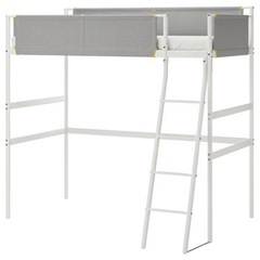 IKEA イケア　VITVAL ヴィトヴァル　ロフトベッドフレーム　w90xd200 【半年使用のため、美品】