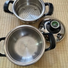 蒸し物も出来る鍋！１人鍋！の画像