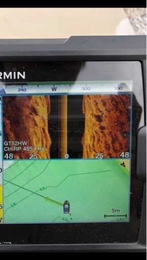 お値下げ中　振動子付き　海底丸見え　魚群探知器　ガーミン　ストライカープラス 7SV 本体振動子と配線類