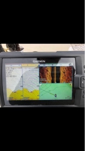 お値下げ中　振動子付き　海底丸見え　魚群探知器　ガーミン　ストライカープラス 7SV 本体振動子と配線類